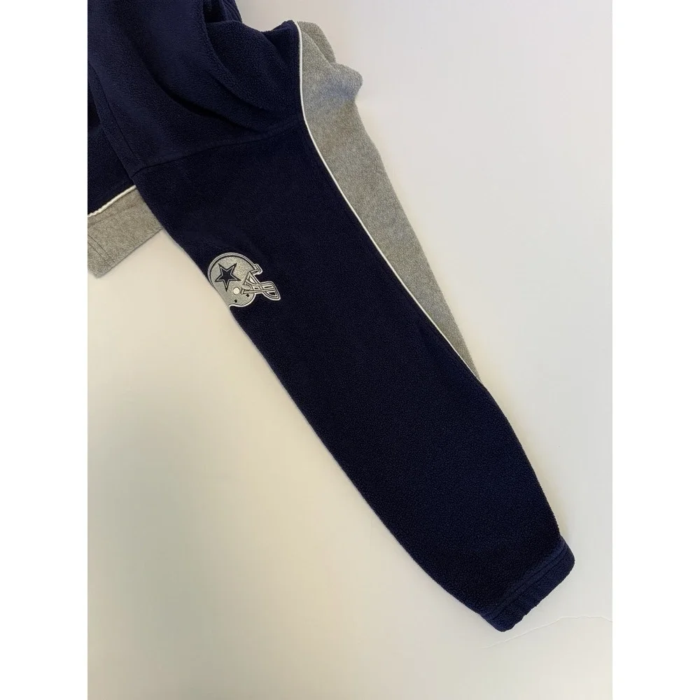 Vintage Dallas Cowboys 1/4‎ Zip Sweatshirt Blue Gray Men's L Pullover NFL